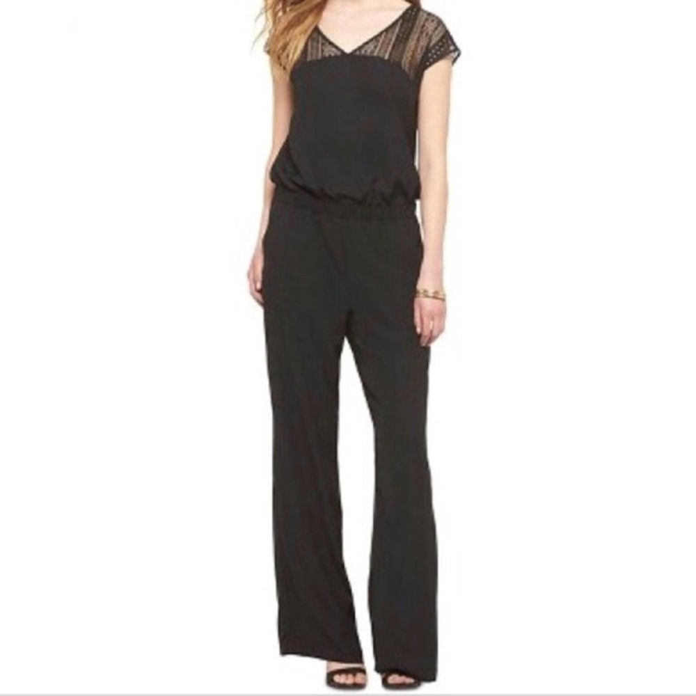 [Mossimo] Black Lace Sleeved Jumpsuit